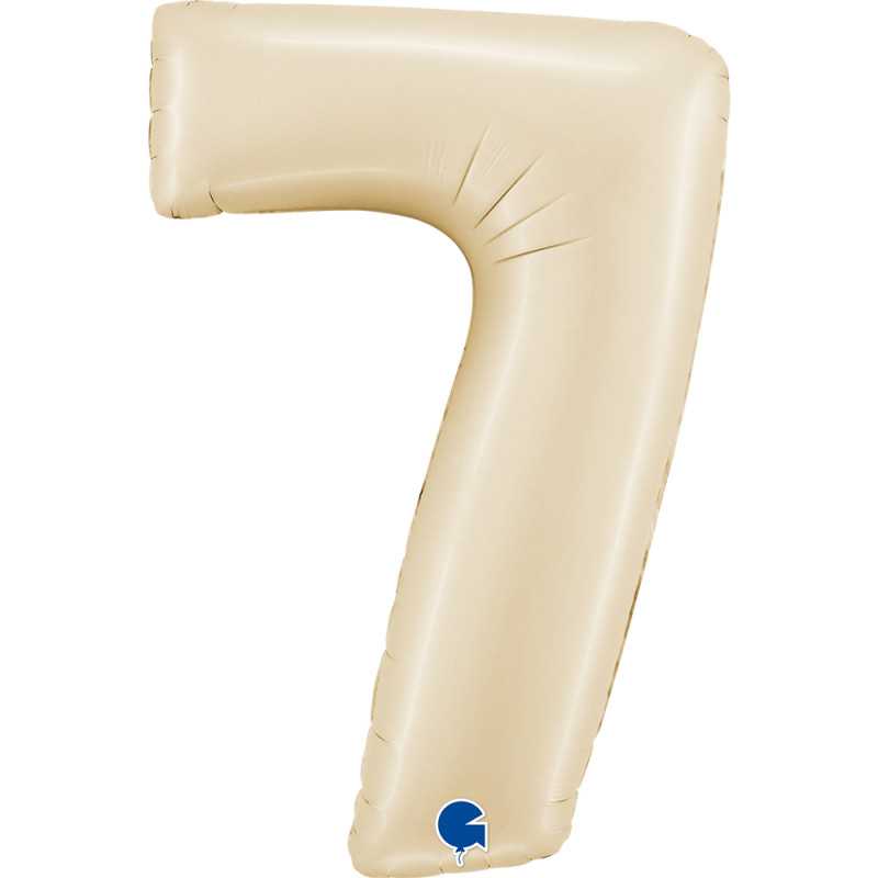 Number 40" (90cm) - 7 - Cream Satin