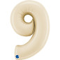 Number 40" (90cm) - 9 - Cream Satin Number 40" (90cm) - 9 - Cream Satin