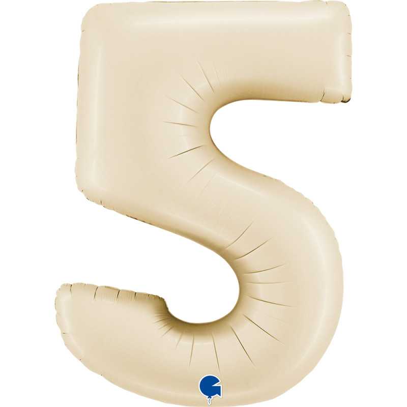 Number 40" (90cm) - 5 - Cream Satin
