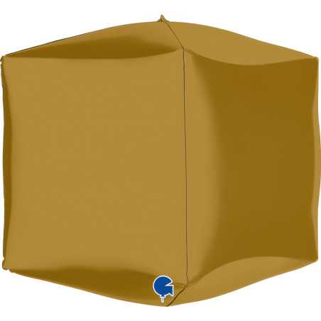 Ballon cube 15inch (39cm) - Satin Gold- Sempertex France