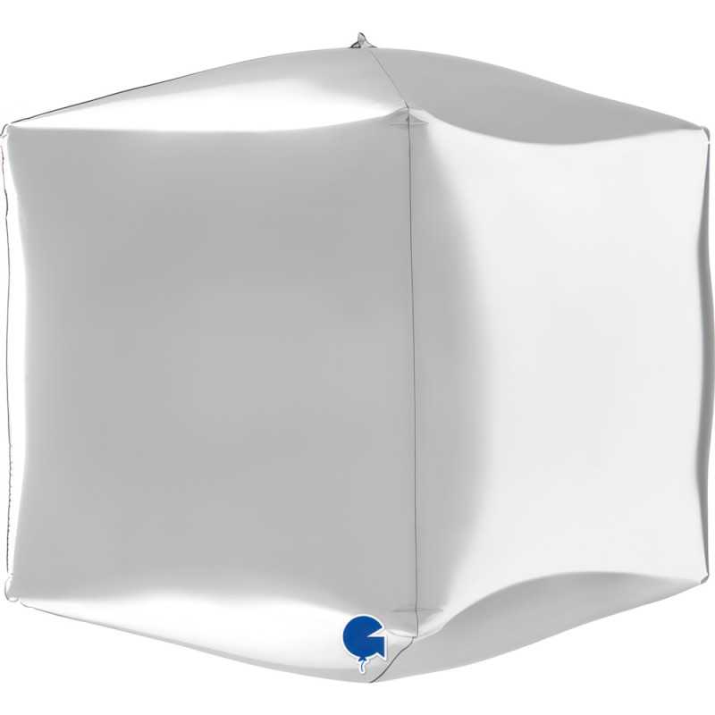 Cube balloon 15" (39cm) - Silver Cube balloon 15" (39cm) - Silver