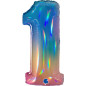 Chiffre 40" (90cm) - 1 -  Rainbow