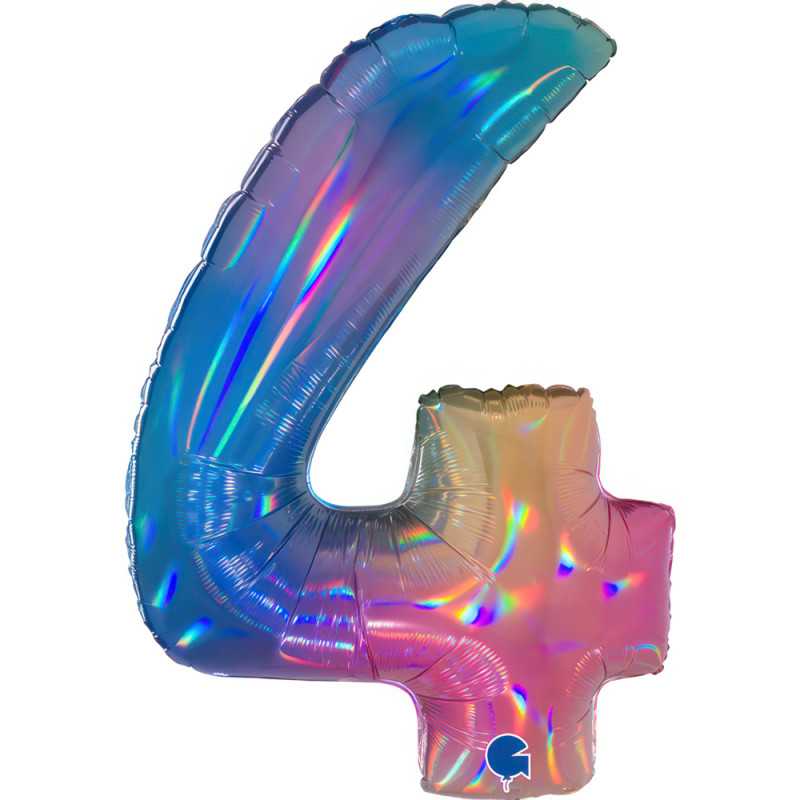 Chiffre 40" (90cm) - 4 -  Rainbow