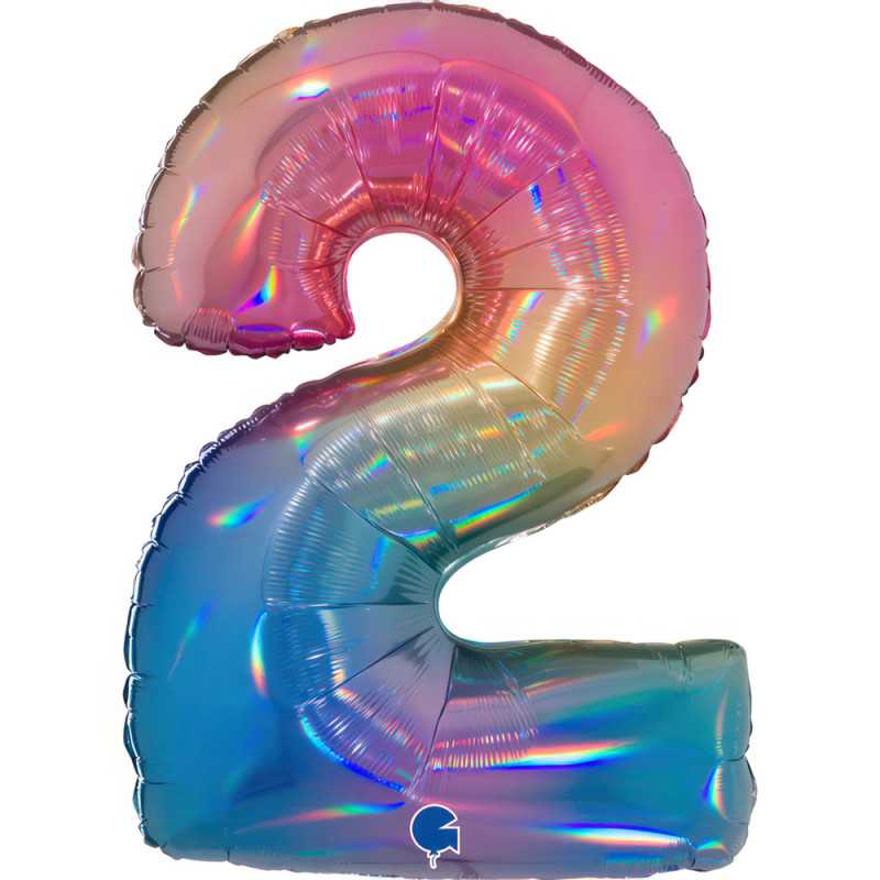 Chiffre 40" (90cm) - 2 -  Rainbow