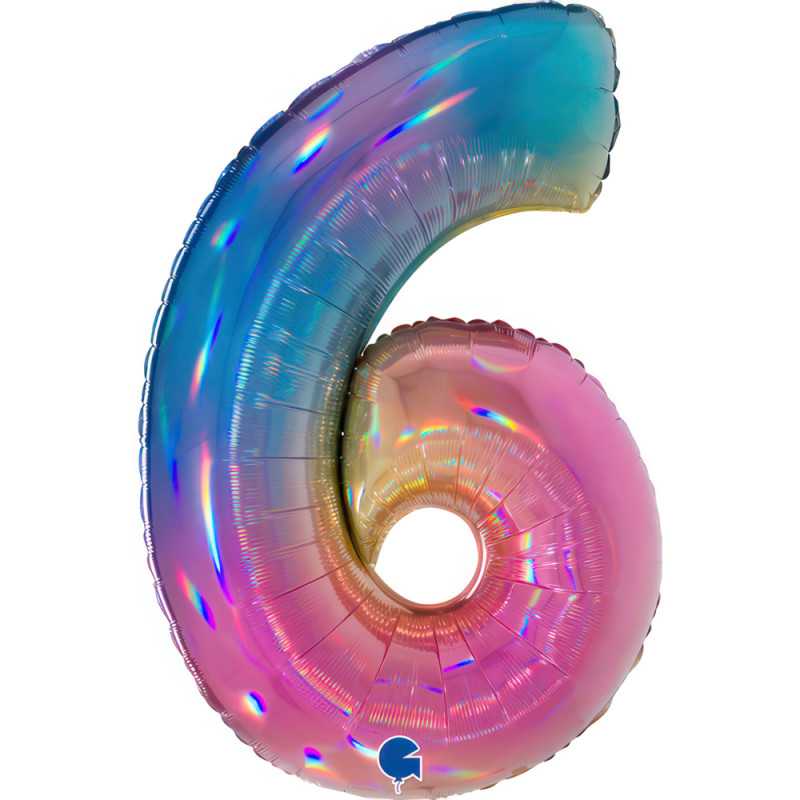 Number 40" (90cm) - 6 - Rainbow