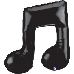 Ballon Note de musique double - Noir 34inch (85cm) - Sempertex France