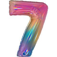 Chiffre 40inch (90cm) - 7 -  Rainbow - Sempertex France