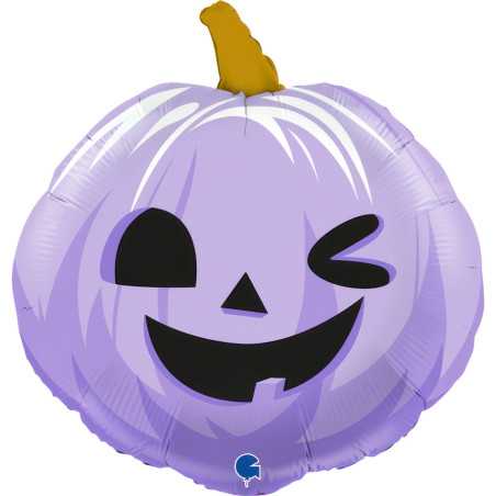 Ballon Citrouille lilas rigolote 22inch (55cm) - Sempertex France