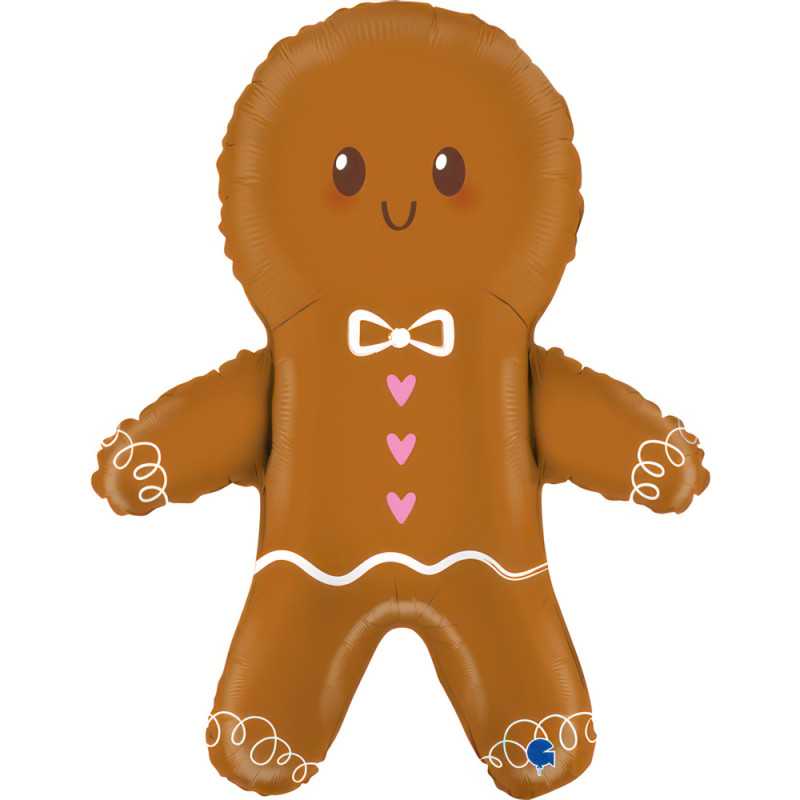 Ballon Bonhomme en pain d'épice mignon 29" (72,5cm)
