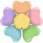 Colorful Daisy Balloon 31" (77.5cm)