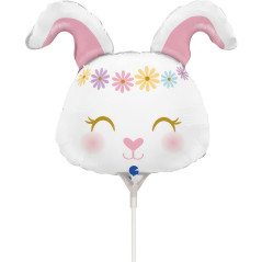 Ballon Mini lapin hippie 14inch (35cm) - Sempertex France
