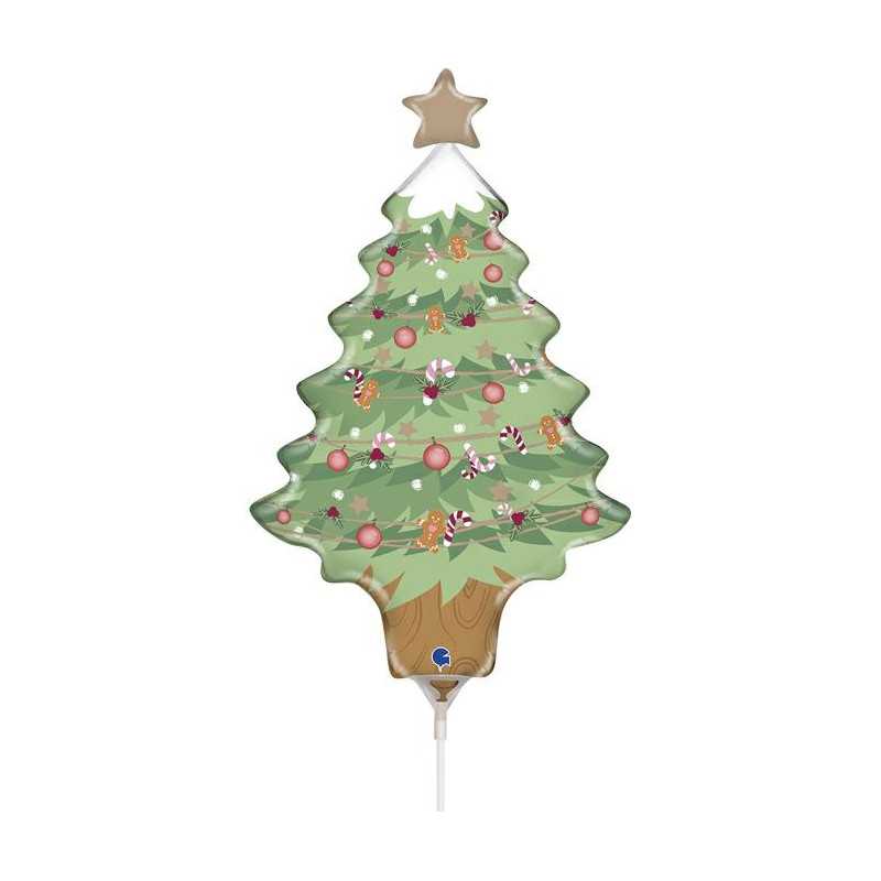 Mini Christmas Tree Balloon 14" (35cm) - 10 Pcs