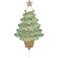 Ballon Mini Sapins de Noël 14" (35cm)  - 10 Pcs
