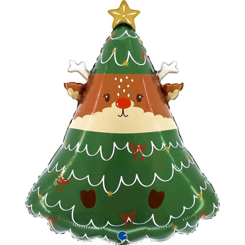 Reindeer balloon in the tree 23" (57.5cm)