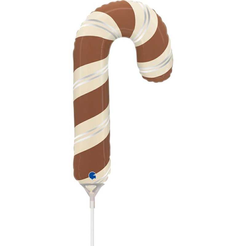 Ballon Mini Sucre de Canne Chocolat 14" (35cm) - 10 Pcs