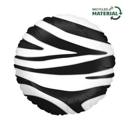 Ballon rond Motif Zèbre 18inch (45cm)- Sempertex France