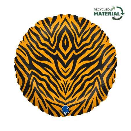 Ballon rond Motif Tigre 18inch (45cm)- Sempertex France