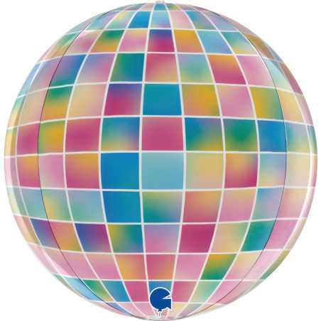 Ballon Boule à facettes colorée  15inch ( 38cm)- Sempertex France