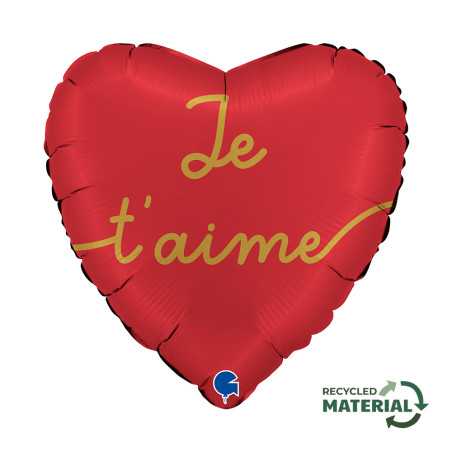 Ballon Cœur Je t'aime mon amour 18inch (45cm) - Sempertex France