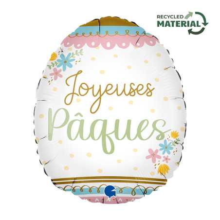 Ballon Oeuf Joyeuses Pâques 18inch (45cm) - Sempertex France