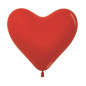 Ballons cœurs 12" (30cm) rouge (Red 015) – 50 Pcs