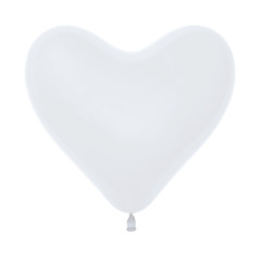Heart Balloons 12inch (30cm) - White - 005 HRT12005 Sempertex France