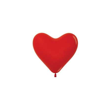 Ballons coeurs 6inch (15cm) - Red - 015 HRT6005 Sempertex France