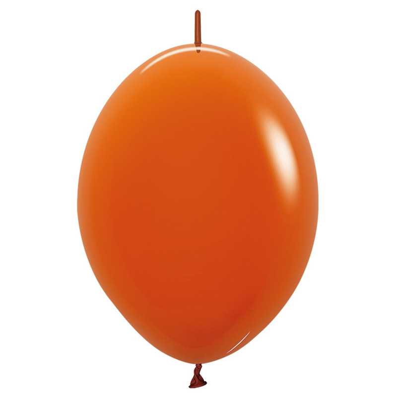 Ballons Link-O-Loon 12" (30cm) terracotta orangé (Sunset Orange 062) – 50 Pcs