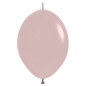 Ballons Link-O-Loon 12" (30cm) rose poudré (Pastel Dusk Rose 110) – 50 Pcs
