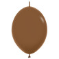 Link-O-Loon Balloons 12" (30cm) Coffee (Coffee 074) – 50 Pcs