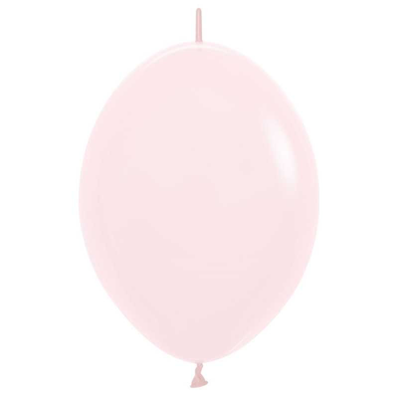 Ballons Link-O-Loon 12" (30cm) rose pastel mat (Pastel Matte Pink 609) – 50 Pcs
