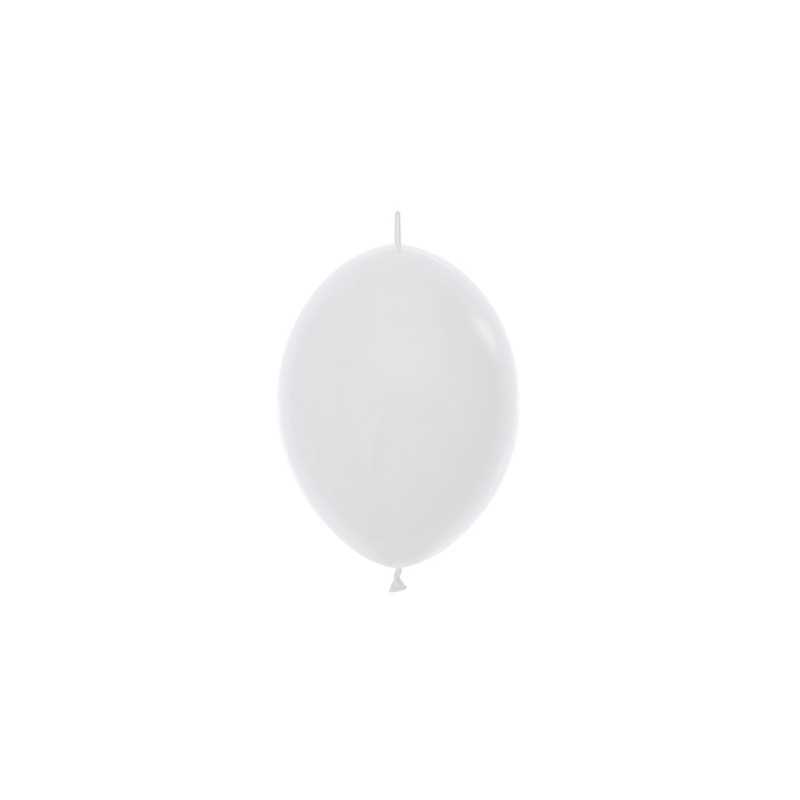 Ballons Link-O-Loon 6" (15cm) blanc (White 005) – 50 Pcs