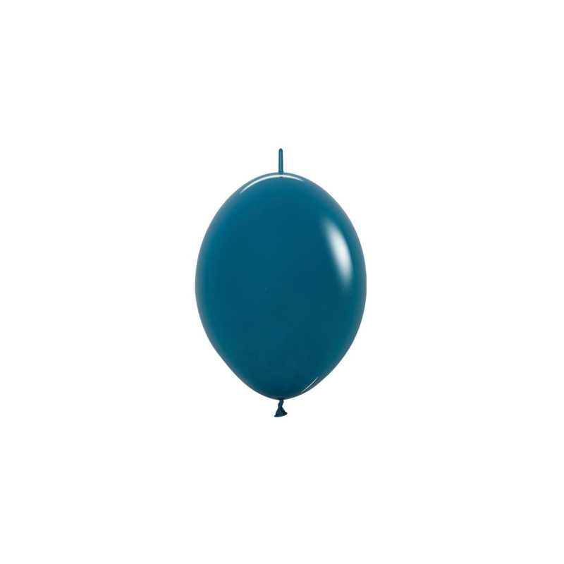 Ballons Link-O-Loon 6" (15cm) bleu sarcelle (Deep Teal 035) – 50 Pcs