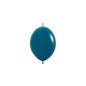 Ballons Link-O-Loon 6" (15cm) bleu sarcelle (Deep Teal 035) – 50 Pcs
