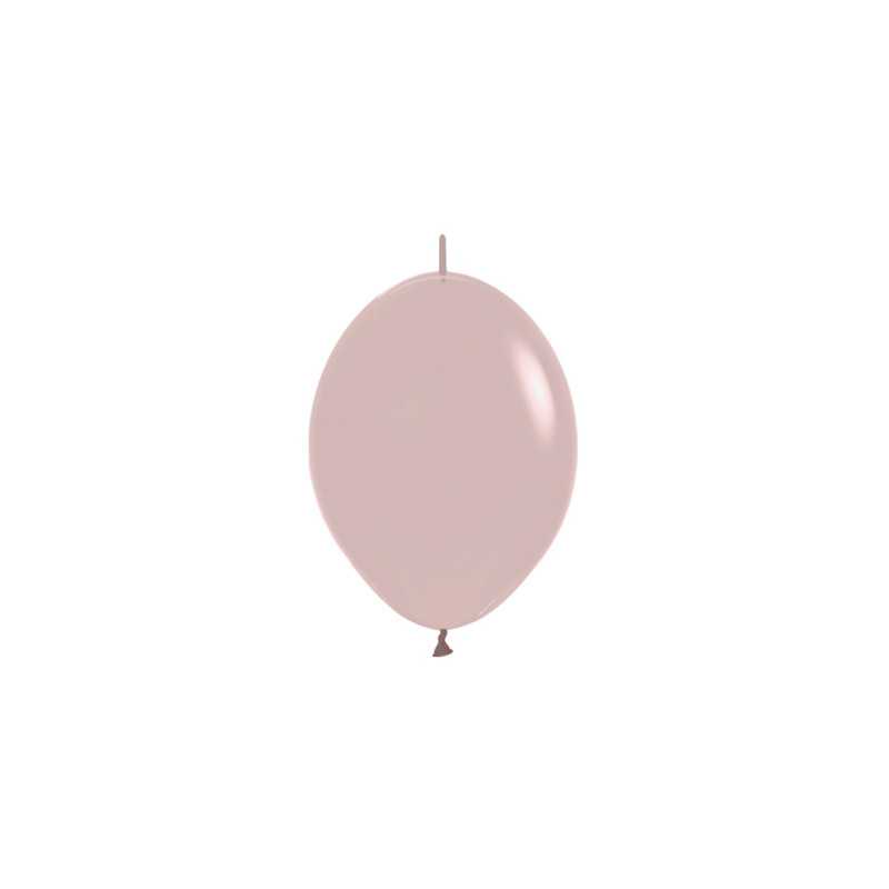 Link-O-Loon Balloons 6" (15cm) powder pink (Pastel Dusk Rose 110) – 50 Pcs