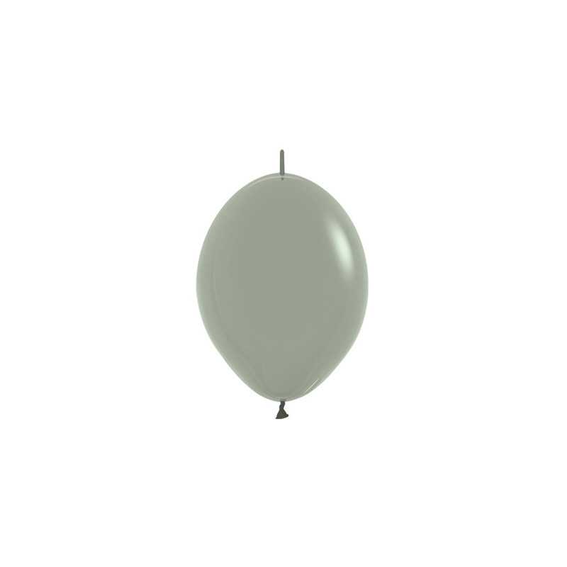 Ballons Link-O-Loon 6" (15cm) vert laurier  (Pastel Dusk Laurel Green 127) – 50