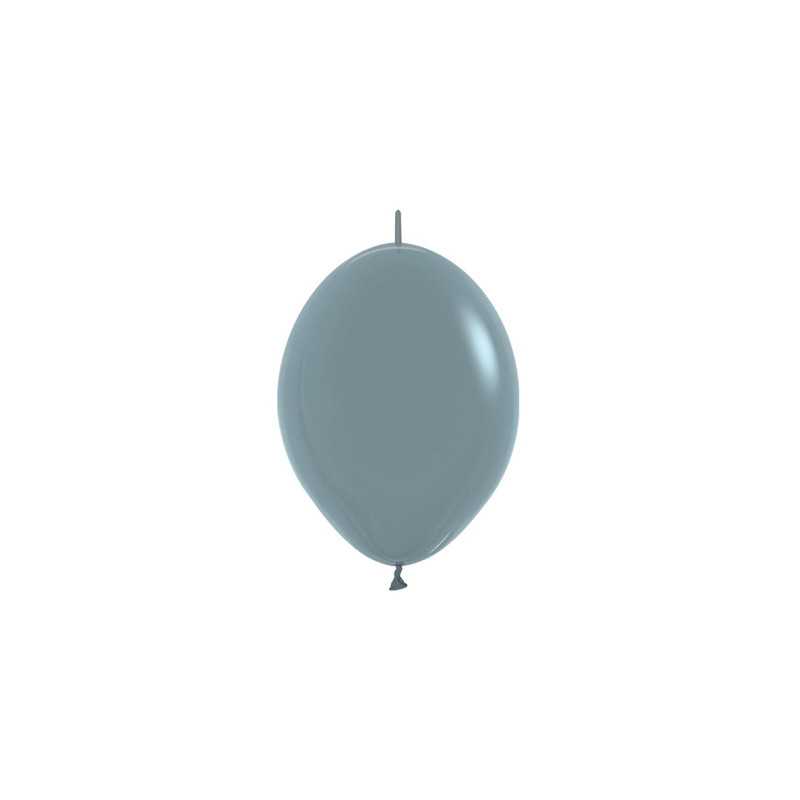 Ballons Link-O-Loon 6" (15cm) bleu pastel grisé (Pastel Dusk Blue 140) – 50 Pcs
