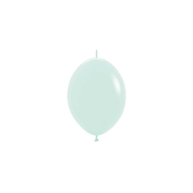 Link-O-Loon Balloons 6" (15cm) pastel matte green (Pastel Matte Green 630) – 50 Pcs