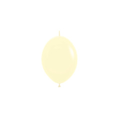 LOL Balloons 6inch (15cm) - Pastel Matte Yellow - 620 LOL6620 Sempertex France