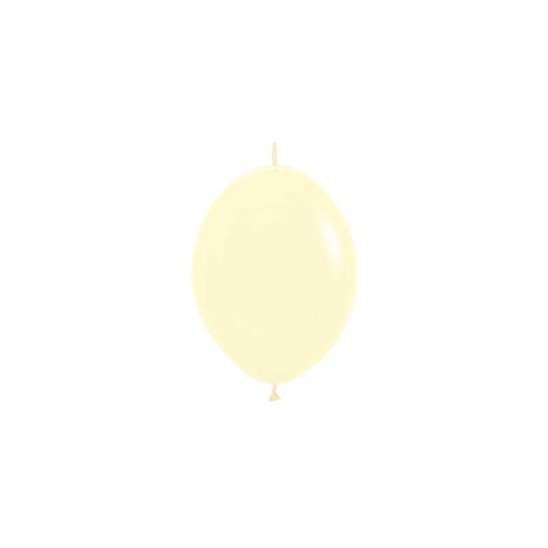 Link-O-Loon Balloons 6" (15cm) Pastel Matte Yellow (Pastel Matte Yellow 620) – 50 Pc Link-O-Loon Balloons 6" (15cm) Pastel Matte Yellow (Pastel Matte Yellow 620) – 50 Pc