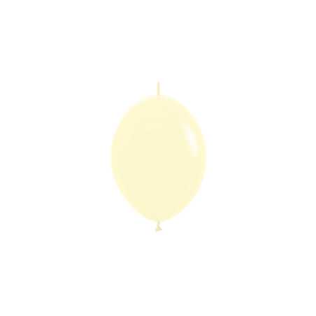 LOL Balloons 6inch (15cm) - Pastel Matte Yellow - 620 LOL6620 Sempertex France