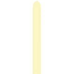 Modeling Balloons 260 - Pastel Matte Yellow - 620 260620 Sempertex France