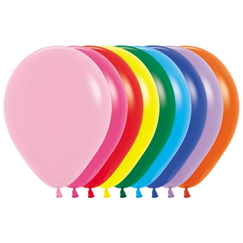 Round balloons 12" (30cm) fashion assortment – ​​50 Pcs