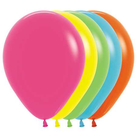 Round balloons 12inch (30cm) - Tropical Assortment - 002 R12002 Sempertex France