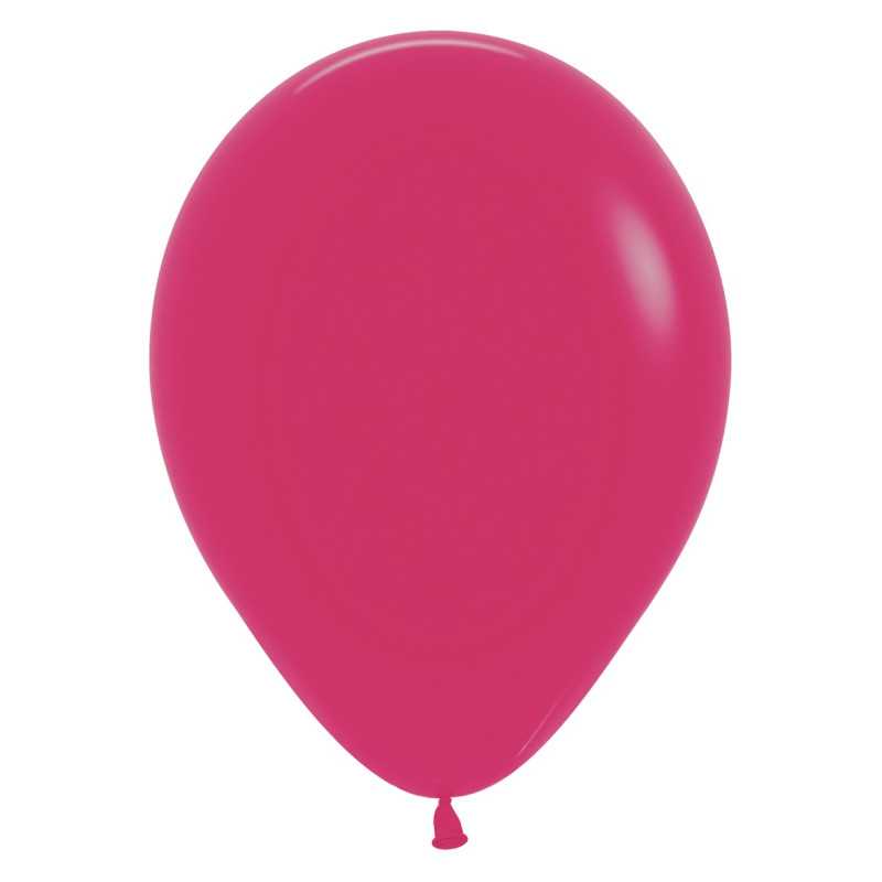 Round balloons 12" (30cm) raspberry (Raspberry 014) – 50 Pcs