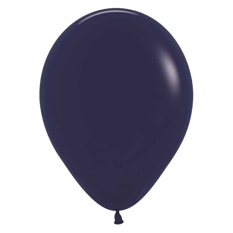 Ballons ronds 12" (30cm) bleu navy (Navy Blue 044) – 50 Pcs