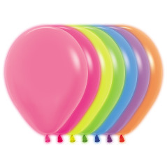 Ballons ronds 12inch (30cm) - Neon Assortment - 200 R12200 Sempertex France