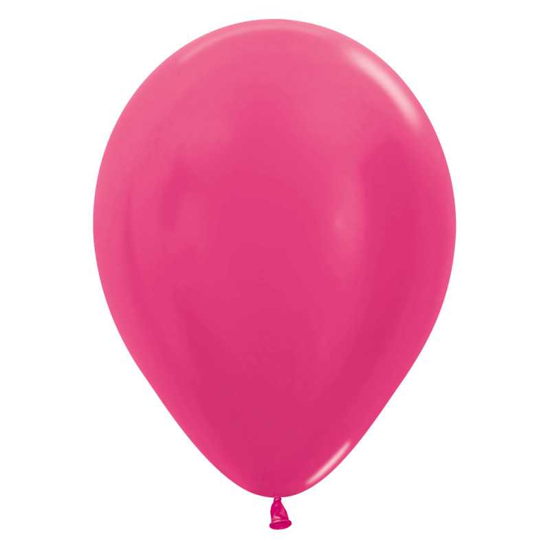 Round balloons 12" (30cm) metallic fuchsia (Metallic Fuchsia 512) – 50 Pcs Round balloons 12" (30cm) metallic fuchsia (Metallic Fuchsia 512) – 50 Pcs