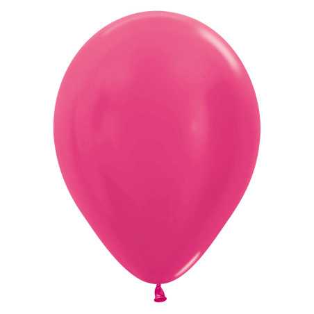 Round balloons 12inch (30cm) - Metallic Fuchsia - 512 R12512 Sempertex France
