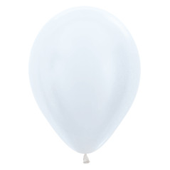 Ballons ronds 12inch (30cm) - Pearl White -  405 R12405 Sempertex France